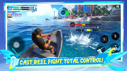 Gameplay screenshot 1 from Fishing Frontier - Sports game